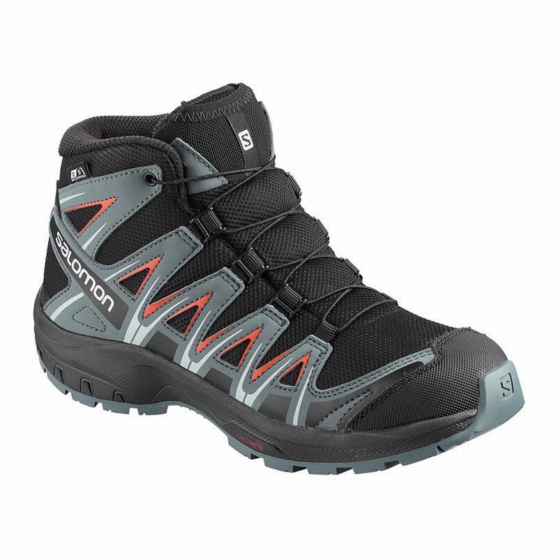 Salomon XA PRO 3D MID CSWP J Zapatillas Trail Running Niños - Negras / Rosas - Colombia (69751-HCXJ)